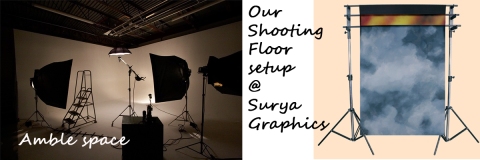 Our Shooting Floor setuo at Surya Graphics